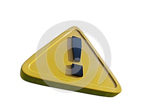 Yellow TriangleÂ Warning Sign with Exclamation Mark